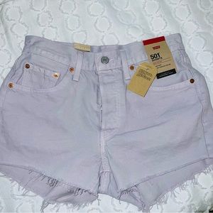Womens Levi Lilac Shorts